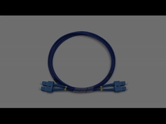 SC a SC Duplex Single Mode LSZH Cable blindato a fibra ottica 3,0 mm Giacca blu