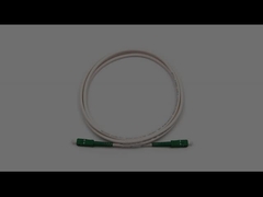 SC/APC a SC/APC Simplex Single Mode LSZH Cable blindato a fibra ottica 4.8mm Giacca bianca