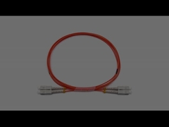 Indoor SC To SC Duplex Multimode OM1 OFNR Fibra ottica a patch 2.0mm Giacca arancione