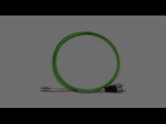Cable di ricambio in fibra ottica da LC a FC Multimodo duplex OM5 OFNR 2.0 mm Giacca verde calce