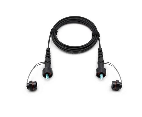 5M IP67 LC Duplex OM3 Outdoor Fiber Patch Cable, TPU Jacket – LC/UPC to LC/UPC