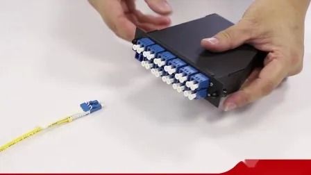 12 Fibers MTP-LC Duplex Cassette with Zirconia Ceramic Sleeves and Aluminium Body for MTP/MPO Standard Compliance