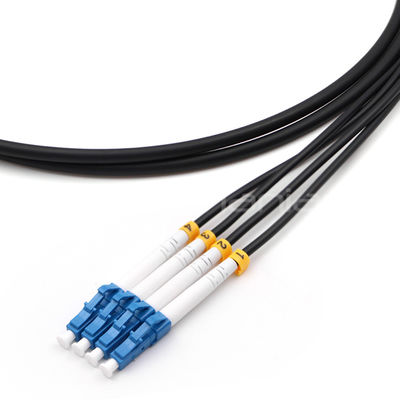Outdoor ODC to LC 4-Core Single Mode TPU Jacket Fiber Patch Cable