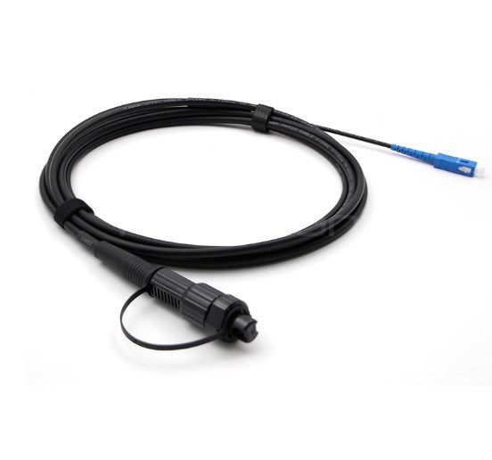 5M MINI SC/APC to SC/UPC Simplex Outdoor Fiber Patch Cord, OS2 9/125, LSZH Jacket